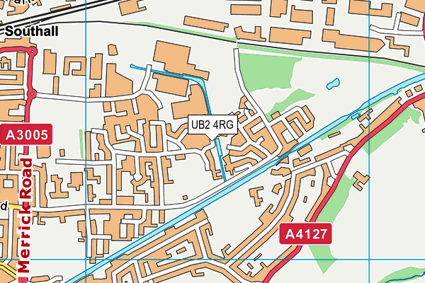 UB2 4RG map - OS VectorMap District (Ordnance Survey)