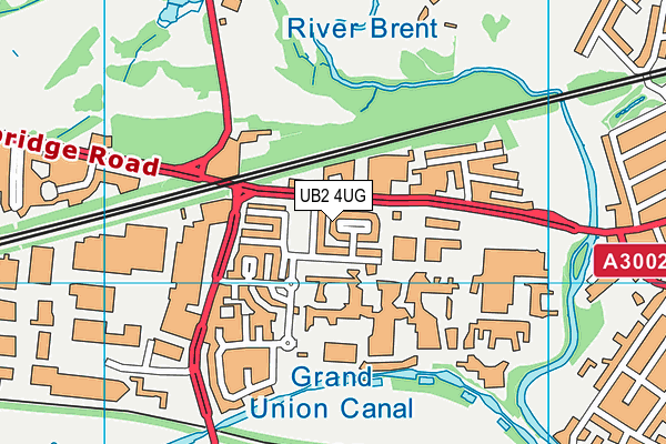 UB2 4UG map - OS VectorMap District (Ordnance Survey)