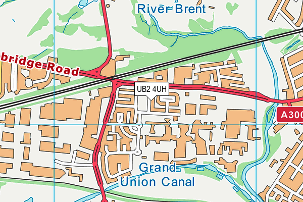 UB2 4UH map - OS VectorMap District (Ordnance Survey)