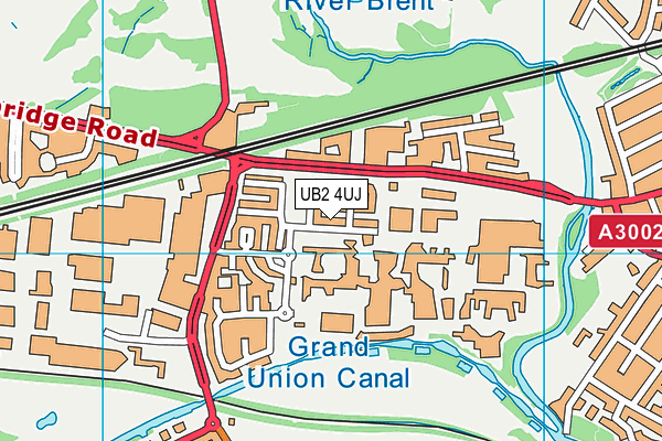 UB2 4UJ map - OS VectorMap District (Ordnance Survey)