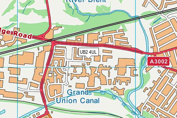 UB2 4UL map - OS VectorMap District (Ordnance Survey)