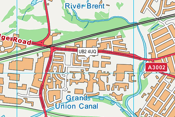 UB2 4UQ map - OS VectorMap District (Ordnance Survey)
