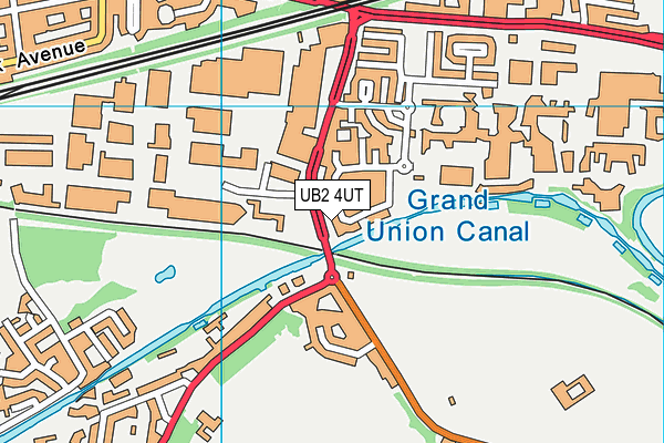 UB2 4UT map - OS VectorMap District (Ordnance Survey)