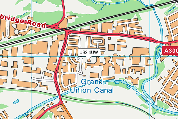 UB2 4UW map - OS VectorMap District (Ordnance Survey)
