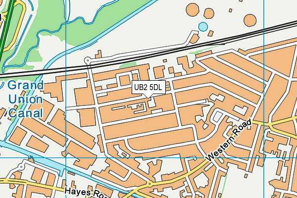 UB2 5DL map - OS VectorMap District (Ordnance Survey)