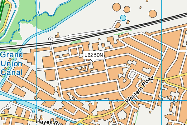 UB2 5DN map - OS VectorMap District (Ordnance Survey)