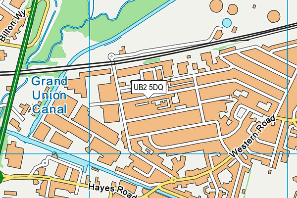 UB2 5DQ map - OS VectorMap District (Ordnance Survey)