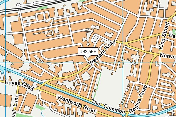 UB2 5EH map - OS VectorMap District (Ordnance Survey)