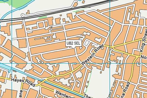 UB2 5EL map - OS VectorMap District (Ordnance Survey)