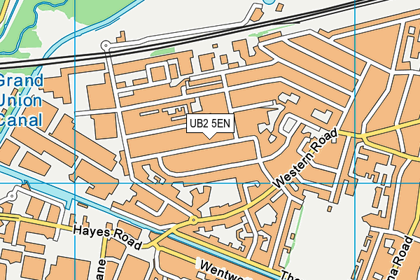 UB2 5EN map - OS VectorMap District (Ordnance Survey)