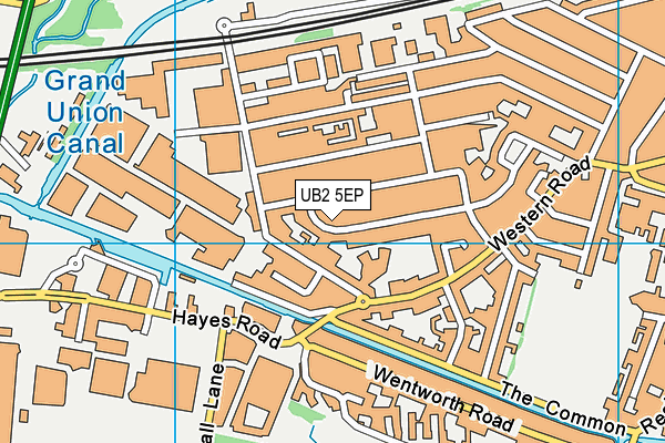 UB2 5EP map - OS VectorMap District (Ordnance Survey)
