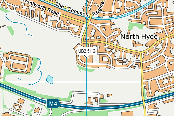 UB2 5HG map - OS VectorMap District (Ordnance Survey)