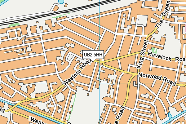 UB2 5HH map - OS VectorMap District (Ordnance Survey)