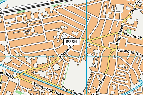 UB2 5HL map - OS VectorMap District (Ordnance Survey)