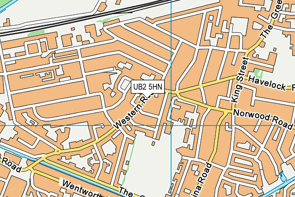UB2 5HN map - OS VectorMap District (Ordnance Survey)