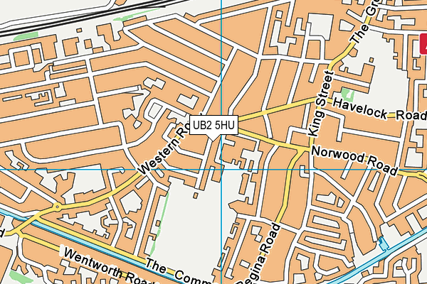 UB2 5HU map - OS VectorMap District (Ordnance Survey)