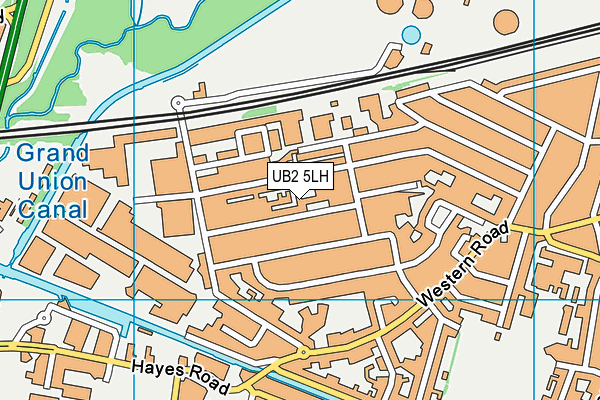 UB2 5LH map - OS VectorMap District (Ordnance Survey)