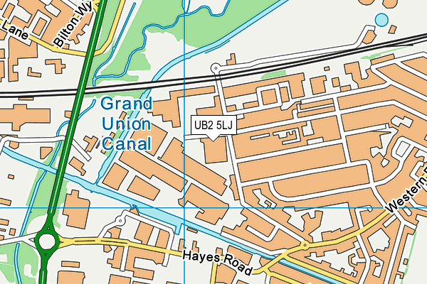 UB2 5LJ map - OS VectorMap District (Ordnance Survey)