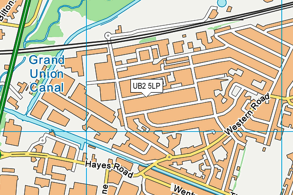 UB2 5LP map - OS VectorMap District (Ordnance Survey)