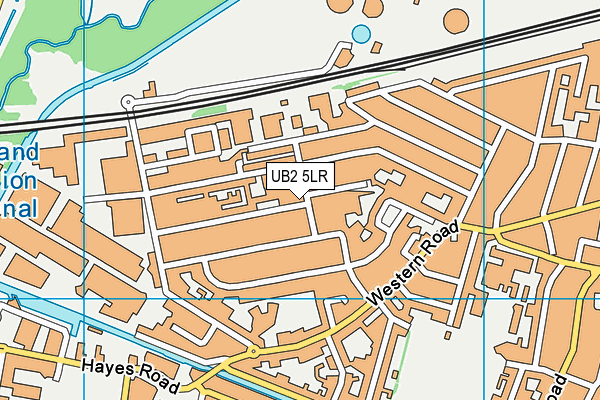 UB2 5LR map - OS VectorMap District (Ordnance Survey)