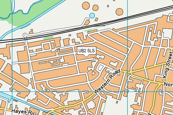 UB2 5LS map - OS VectorMap District (Ordnance Survey)