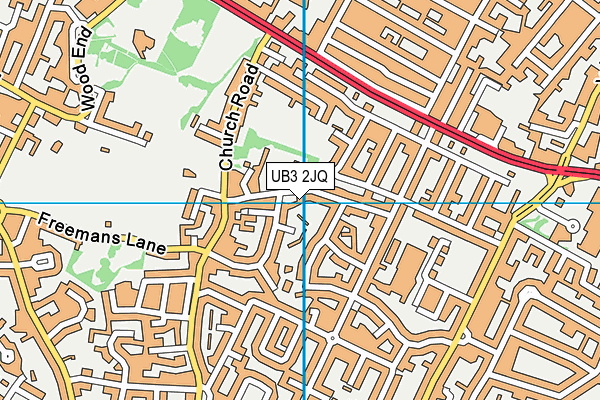 Dr Triplett's CofE Primary School map (UB3 2JQ) - OS VectorMap District (Ordnance Survey)