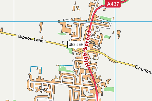UB3 5EH map - OS VectorMap District (Ordnance Survey)