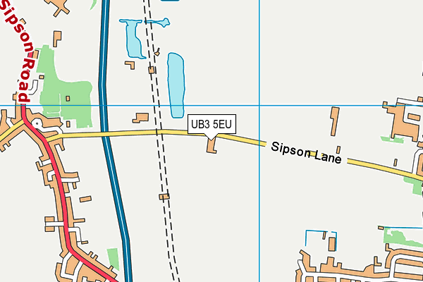 UB3 5EU map - OS VectorMap District (Ordnance Survey)