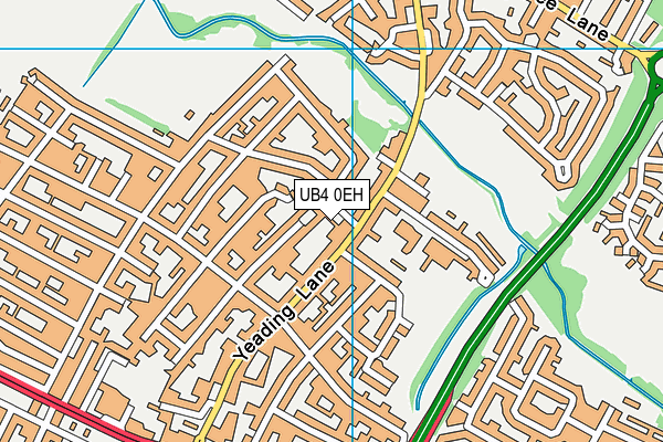 UB4 0EH map - OS VectorMap District (Ordnance Survey)