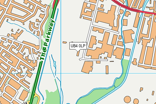 Goals (Hayes) map (UB4 0LP) - OS VectorMap District (Ordnance Survey)