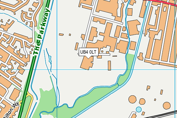 Guru Nanak Sikh Academy map (UB4 0LT) - OS VectorMap District (Ordnance Survey)