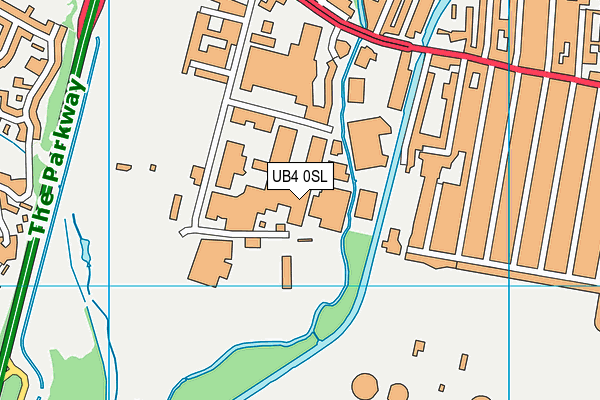 Skyex Community Stadium (Hayes And Yeading Fc) map (UB4 0SL) - OS VectorMap District (Ordnance Survey)
