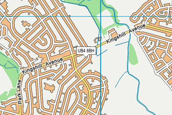 UB4 8BH map - OS VectorMap District (Ordnance Survey)