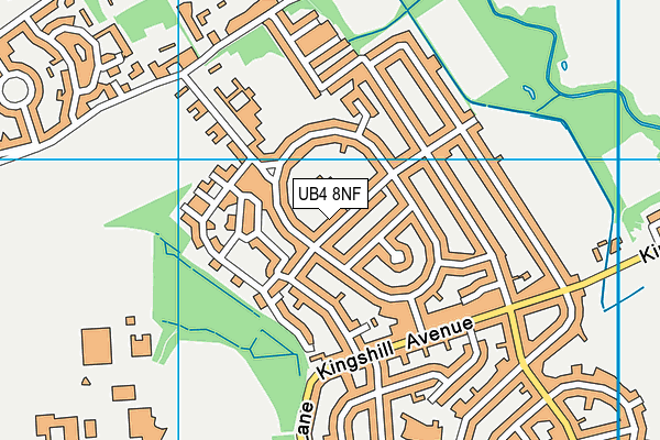 Hedgewood School map (UB4 8NF) - OS VectorMap District (Ordnance Survey)