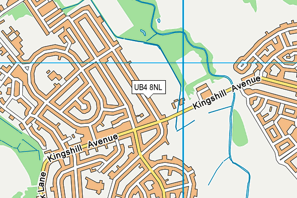 UB4 8NL map - OS VectorMap District (Ordnance Survey)