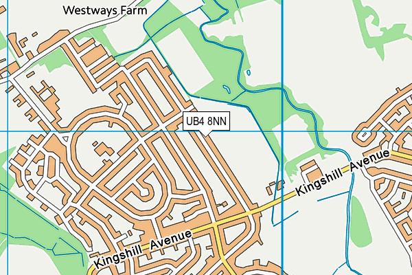 UB4 8NN map - OS VectorMap District (Ordnance Survey)