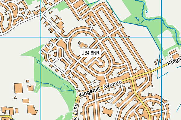 UB4 8NR map - OS VectorMap District (Ordnance Survey)