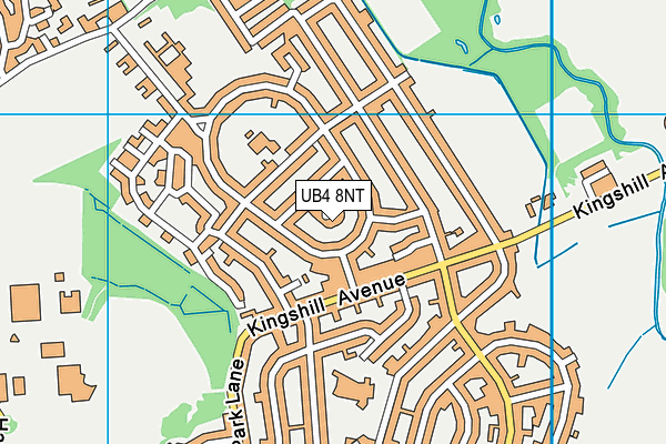 UB4 8NT map - OS VectorMap District (Ordnance Survey)