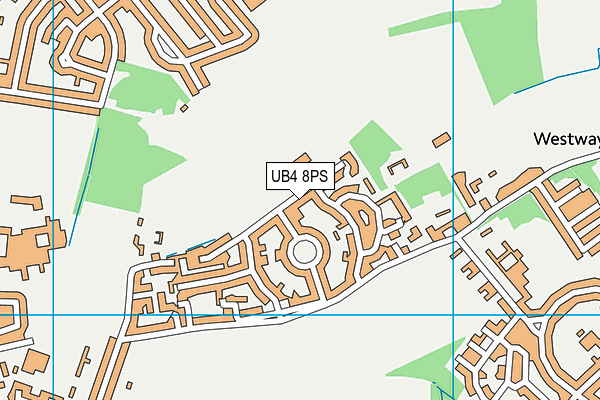 Pole Hill Open Space map (UB4 8PS) - OS VectorMap District (Ordnance Survey)