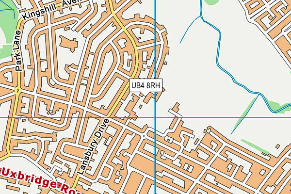 UB4 8RH map - OS VectorMap District (Ordnance Survey)