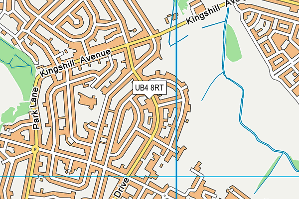 UB4 8RT map - OS VectorMap District (Ordnance Survey)