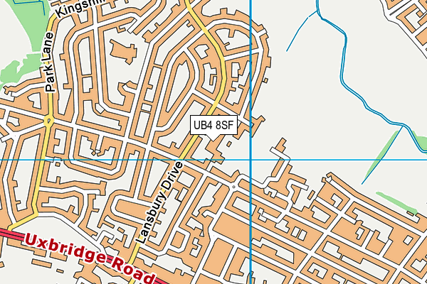 Grange Park Infant and Nursery School map (UB4 8SF) - OS VectorMap District (Ordnance Survey)