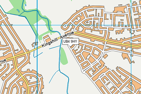 UB4 9HY map - OS VectorMap District (Ordnance Survey)