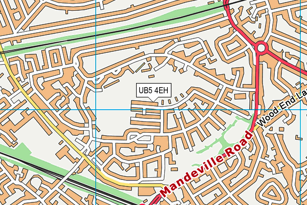 UB5 4EH map - OS VectorMap District (Ordnance Survey)