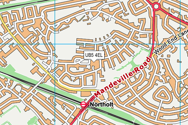 UB5 4EL map - OS VectorMap District (Ordnance Survey)