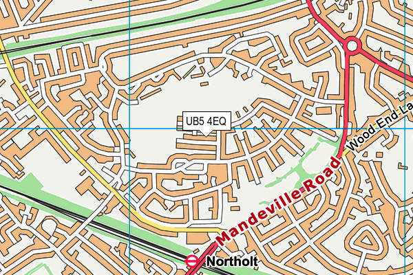 UB5 4EQ map - OS VectorMap District (Ordnance Survey)