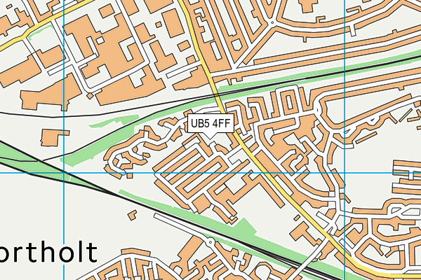 UB5 4FF map - OS VectorMap District (Ordnance Survey)