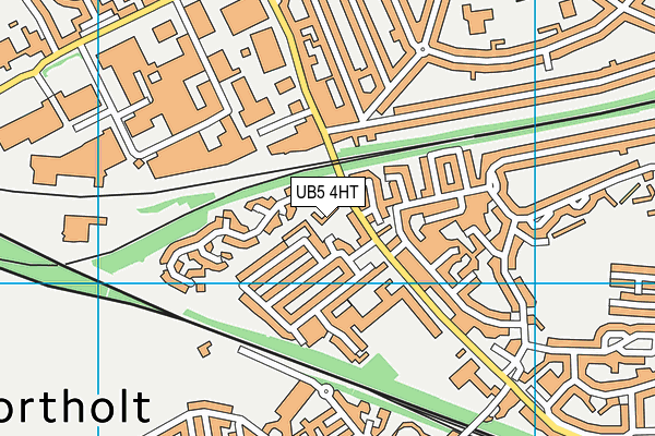 UB5 4HT map - OS VectorMap District (Ordnance Survey)