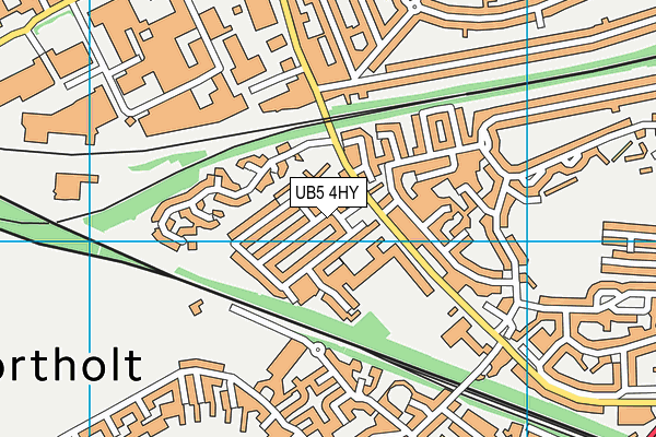 UB5 4HY map - OS VectorMap District (Ordnance Survey)