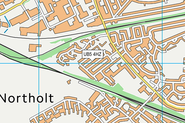 UB5 4HZ map - OS VectorMap District (Ordnance Survey)